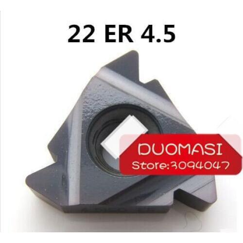 22ER 4.5ISO Carbide Threading Inserts Internal Threading Insert Indexable Lathe Inserts for Threaded Cutter Lathe Tool