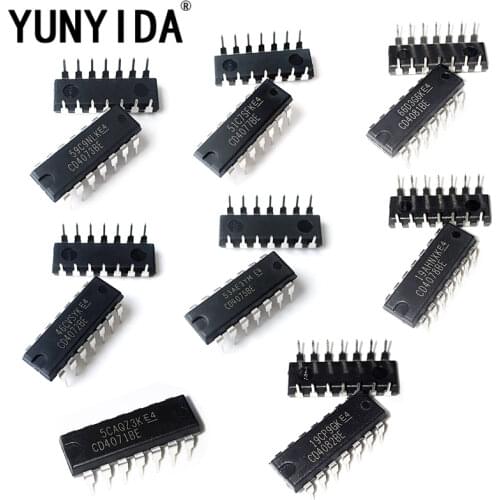 5PCS DIP CD4071BE CD4072BE CD4073BE CD4075BE CD4077BE CD4078BE CD4081BE CD4082BE