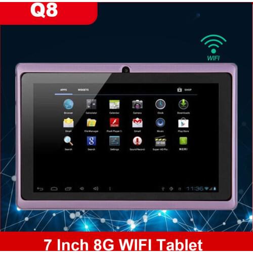 7 Inch Q8 Tablet Android Quad-core Processor 8G WiFi Version Dual Camera Entertainment Machine Gift for Children Students Adults