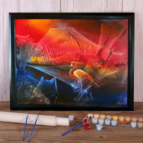 Abstract Africa Painting By Numbers Complete Kit Acrylic Paints 40*50 Boards By Numbers Loft Wall Picture For Handiwork