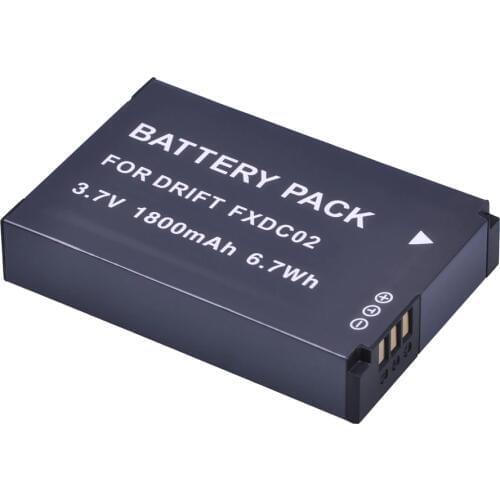 Batmax 1pc FXDC02 Camera Battery for DRIFT Ghost HD Ghost Digital Cameras