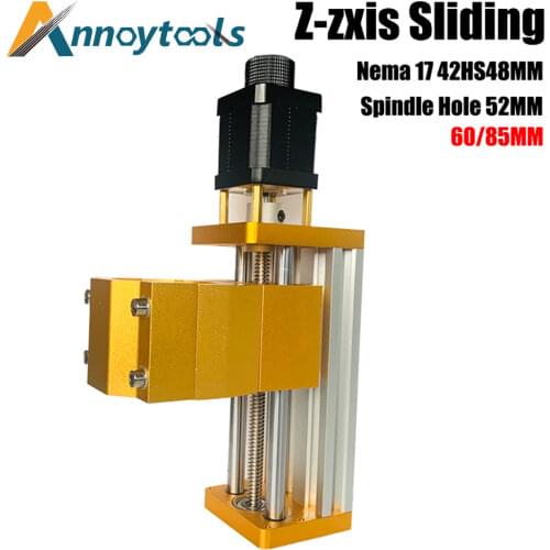 CNC 3018plus Zaxis module support 300W/500W Spindle 52mm Aluminum Z-axis Sliding Table Apply Nema17 42HS48MM Stepper motor