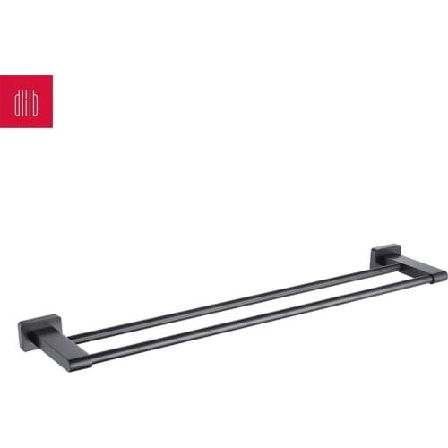 Diiib Dabai 304 Stainless Steel Towel Bar Copper Wire Drawing Towel Holders Bathroon Double Towel Rail Holder Rack Accessories