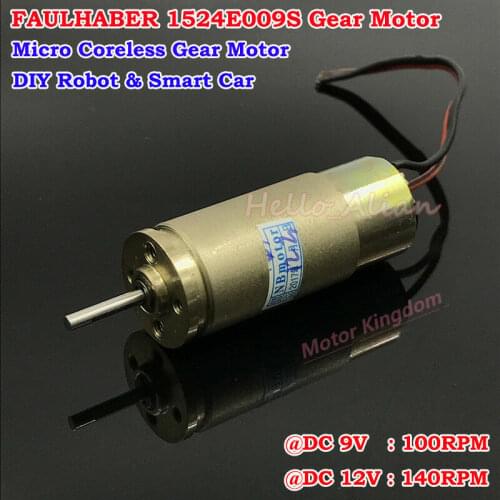 FAULHABER 1524E009S DC12V 140RPM Mini 15mm Coreless Gear Reducer Motor DIY Robot