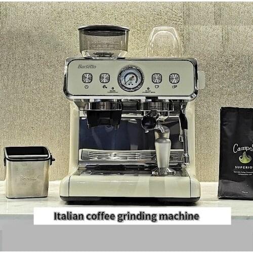 Italian Retro Semi-automatic Double Boiler Coffee Machine Grinder Machine Coffee Maker Machine Manual Espresso 220V