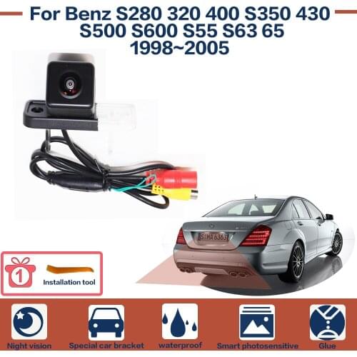 Night Vision Full HD Car Rear View Reverse Backup Camera For Benz S280 320 400 S350 430 S500 S600 S55 S63 65 1998~2005