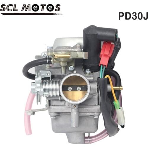 SCL MOTOS 1PC Motorcycle KEIHIN PD30J Carburetor Carb With Power Jets For GY6-250 Scooter