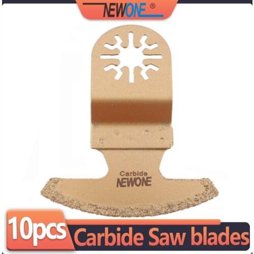 Newone Carbide Segment Multifunctional Saw Blade Fit for Most Oscillating MultiTool as FEIN Dremel, Best for Renovator Power Too