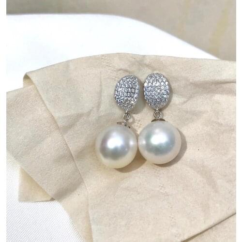 NEW ARRIVAL 925 Sterling Silver Earrings Findings Settings Base Mountings Parts Mounts for Coral Pearls Agate Crystal Stones