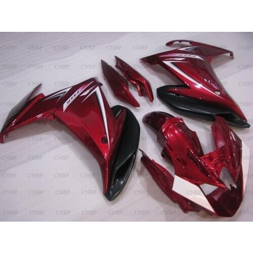 For YAMAHA FZ6 Fazer 2009 - 2013 Fairings FZ6R Fazer 2013 Fairing Kits FZ6R Fazer 2013 Pearl Red Motorcycle Fairing