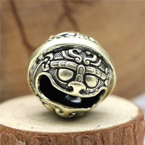 Gluttony Brass Handicraft Die Casting Drop Bell Key Car Button Wind Bell Sect Bronze Bell Creative Gift Home Decoration Pendant