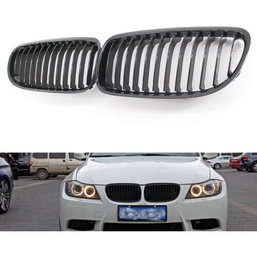 Front Gloss Black Grille Grill fit for BMW E90 LCI Facelift 3 Series 09-11 51137201969, 51137201970