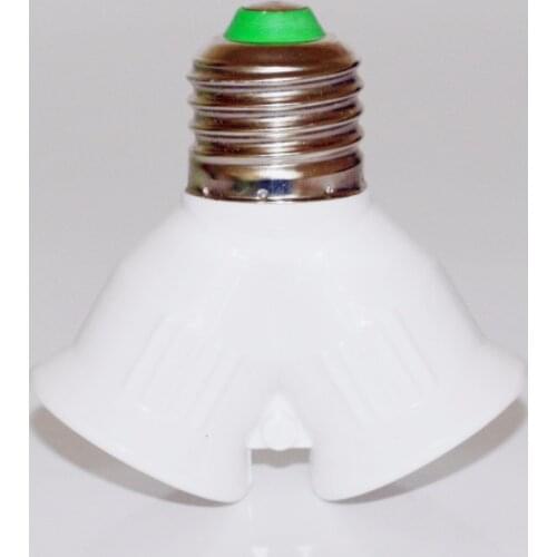 E27 to 2E27 Lamp Holder Converter E27 Splitter to 2 E27 LED halogen Y Shape Light Lamp Bulb Adapter Converter Free Shipping