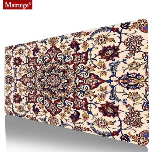 Persian Rug Mousepad Large Custom Best Gaming Mouse Pad DIY Custom Bohemian Style Pads XXL Keyboard Pad 900x400/800X300mm