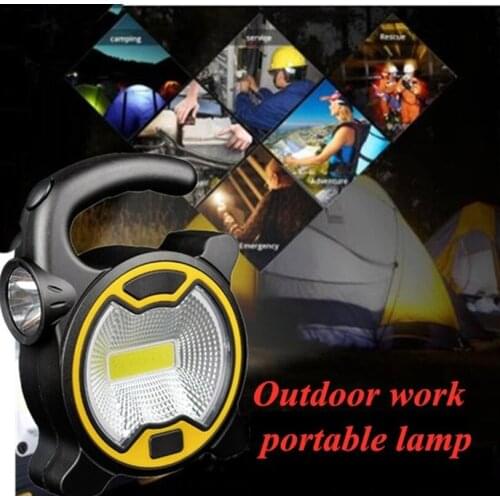 Portable COB Work Lamp LED Lantern Waterproof Emergency Spotlight Rechargeable Floodlight for Outdoor Hiking Camping Light