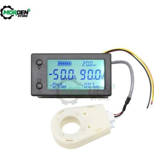 STN LCD Hall 50A 100A 200A 400A Coulomb Meter Counter Voltage Current AMP Capacity Indicator Car Isolation Monitor Dropship