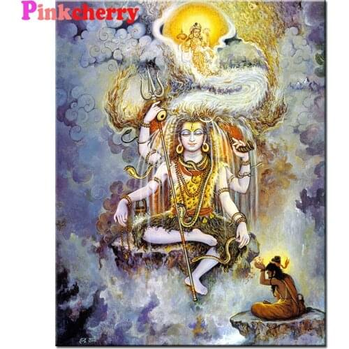 Shivite prayes to Lord Siva Buddha Diamond Painting DIY Diamond Embroidery full Square Round Diamond Mosaic rhinestone kit