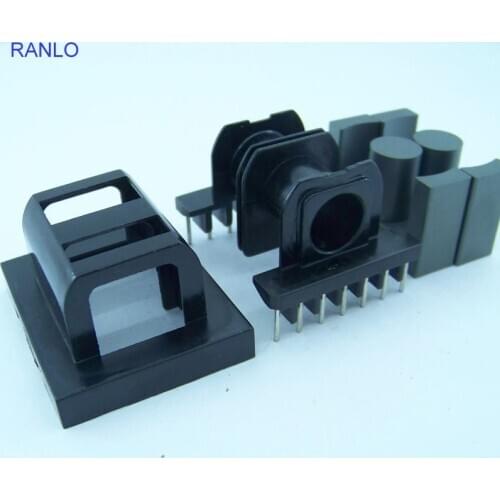 EC35 ER35 2 Slots Bobbin LLCR transformer PC44 N87 Soft magnetic ferrite core 7+7pin