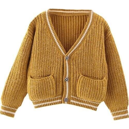 Warm Children Clothing Baby Boys Girls Sweaters Autumn Winter Cardigan Coat Boys Cotton Single Breasted Sweaters Jackets