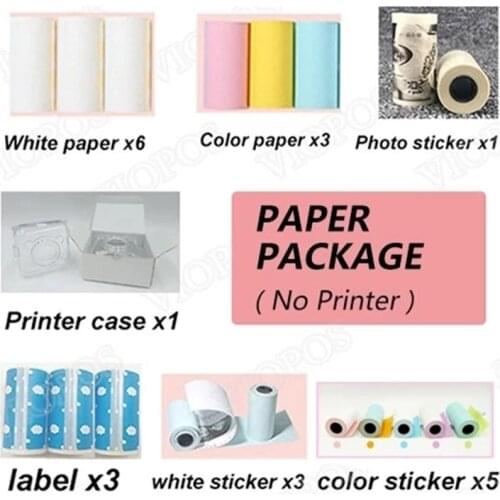 Thermal Label Sticker Receipt Paper Printer case photo printer For Peripage Paperang Printing