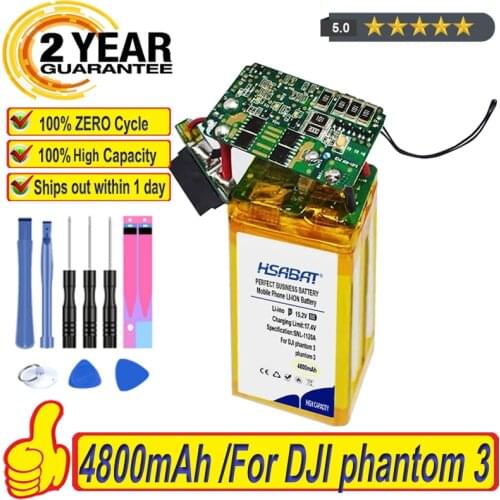 Top Brand 100% New 4800mAh Drone Battery for DJI phantom 3 Professional/3/Standard/Advanced Batteries + free tools