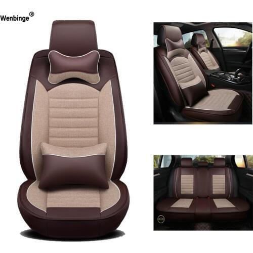 Universal Leather car seat cover For peugeot 206 307 407 308 508 406 301 205 3008 4008 5008 207 SWcar accessories car styling