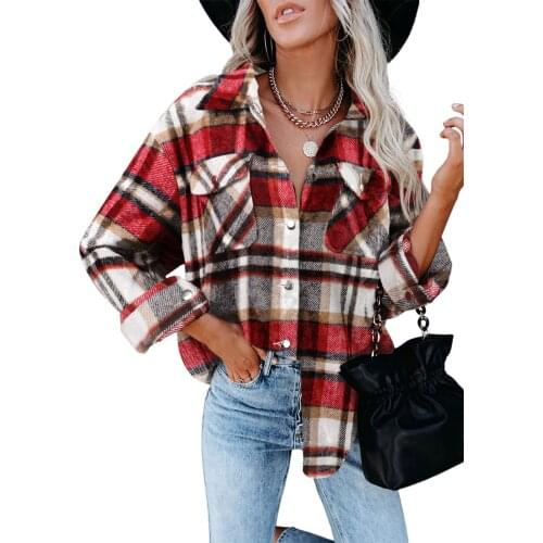 Yiyuan Women's Flannel Shirts