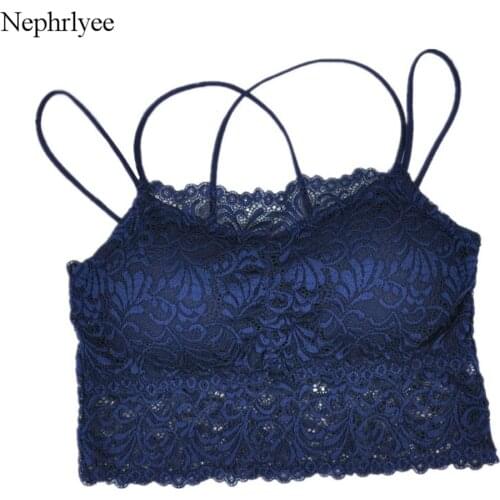 2021 New Floral Lace Bras For Women Sexy Lingerie Backless Bralette Cross Strap Underwear Push Up Bra Female Crop Top CA295