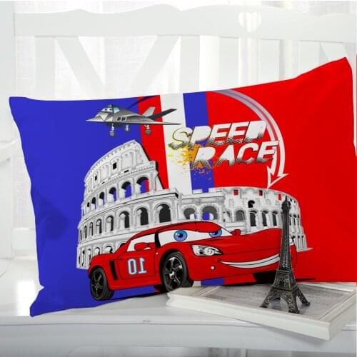 1pc Car Cartoon Pillow cover Pillow case Bedding Pillowcase Pillowcovers decorative 3D Print for children kids baby Two color