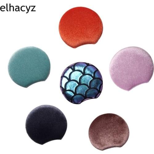 10pairs/lot Mini 2.3'' Velvet Mouse Ears For Girls Women Headband 2021 Winter Cute Party DIY Handmade Ornament Hair Accessories