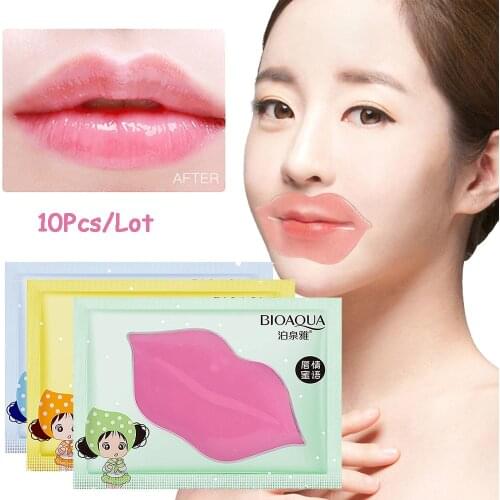 10Pcs Nourishing Lip Mask Patch Fruit Extract Moisturizing Remove Dead Skin Exfoliating Fade Lip Lines Reduce Melanin Lip Care