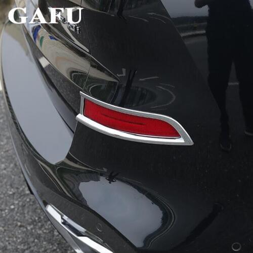 2PCS Car Styling For BMW X5 G05 2019 Rear Fog Light Cover Tail Fog Lights Cover Frame ABS Exterior Accessories