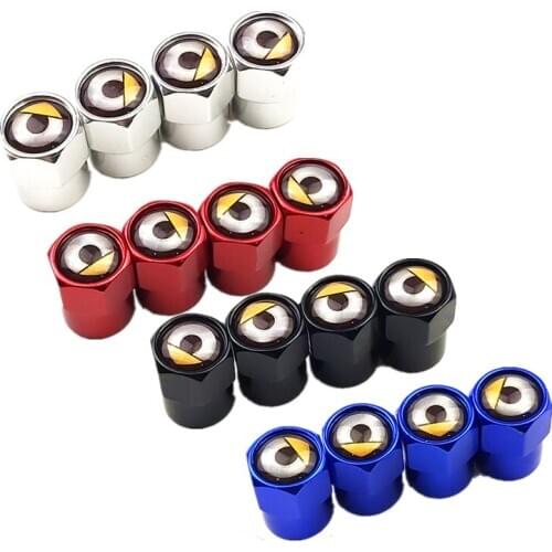 4 Pcs car tire valve cap sticker cap tyre dust cap For Smart Fortwo Forfour 453 451 450 Auto car accessories