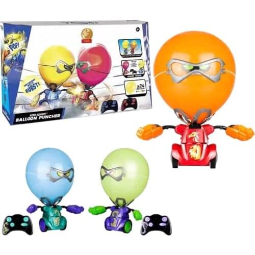 40JC Electric Balloon Puncher Remote Control Boxing Combat Robot Blasting Balloon Battle Toy Parent-Child Education Puzzle