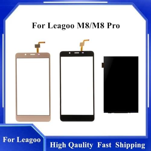 5.7" For Leagoo M8 Pro LCD Screen Glass Panel Sensor For Leagoo M8 LCD Display Touch Screen Digitizer Repair Parts