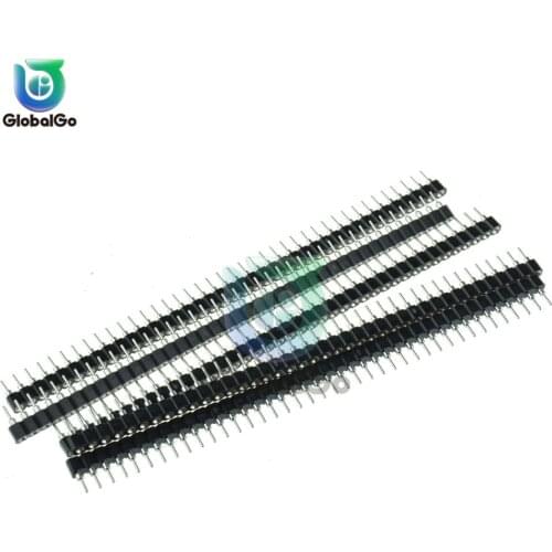 5pcs/Lot 2.54mm Round Female Header Single Row 40Pin 0.1" Hole Female Header 2.54mm 1x40P Round Pin Connector