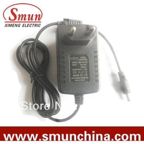 12V1.5A AC/DC adapter with CE ROHS european plug in1 year warranty