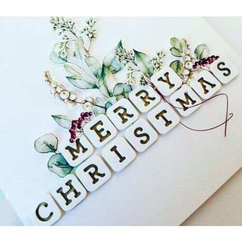 Alphabet Letters Metal Cutting Dies Stencil Scrapbooking DIY Album Stamp Paper Card Embossing