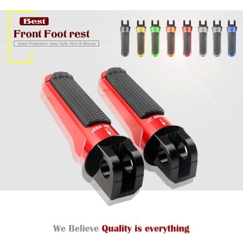 Motorcycle CNC Aluminum Rear Foot Pegs Footrest Passenger Footpegs for KAWASAKI Z 1000 Z1000 Z1000SX NINJA 1000 2003-2021