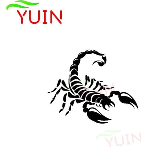 Car Sticker Valiant Scorpion Delicate Dazzling Predator Decals Fashion Design PVC Bumper Decoration Motorcycle Waterproof Decal