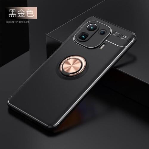 For Xiaomi Mi 11 Lite Mi11 Pro Case Luxury Magentic Ring Car Holder Soft TPU Cover for Mi 11 Ultra Phone Cases