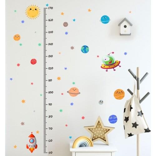 Home Decoration Wall Stickers Spaceship Cartoon Stickers High Wall Paste Childrens Room Decor Living Room, Bedroom Wall Paste
