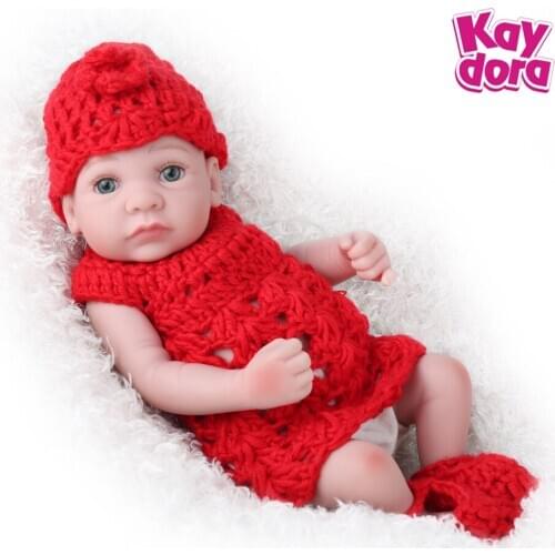 Toy Full body silicone 25 cm reborn doll bath toy popular hot selling reborn toddler baby dolls bebe lifelike soft