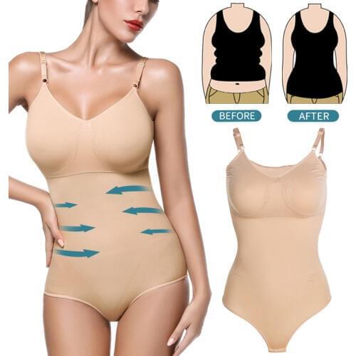 Bodysuit Shapewear Full Body Shaper Waist Trainer Women Abdomen Shapers Tummy Control Slimming Sheath Seamless Briefer Corset