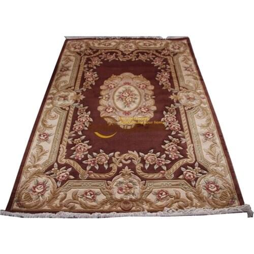 A Nice Savonnerie Style French Rug Antique The Craft Of Making Wool By Hand Geometric Mandala Home Decoration