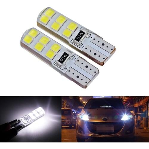 2PCS T10 194 W5W COB 2835 SMD 12LED Car Canbus Super Bright License Light Bulb 2W Turn Signal Lamp Auto