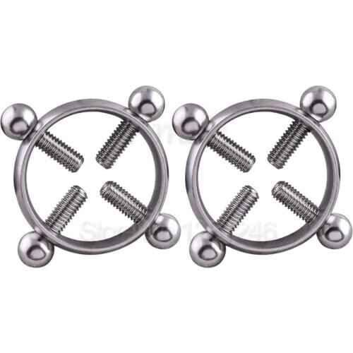 Stainless Steel Metal Breast Clips Nipples Clamps Papilla Stimulator In Adult Games , Erotic Sex Products Flirt Toys For Women