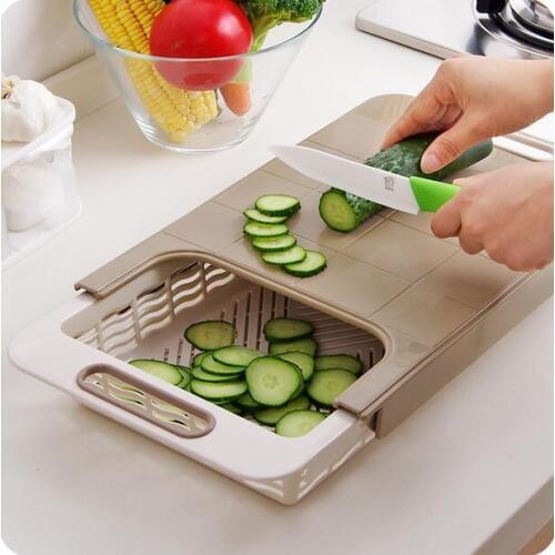 Multifunctional Chopping Board Thickening Plastic Cutting Board Rectangle Fruit Meat Slip-resistant Kitchen Board