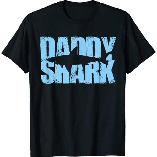 Mens Daddy Shark T-Shirt. Doo Doo Doo Tee. T-Shirt Cotton Mens T Shirts Design Tops Shirt Dominant Casual