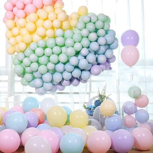 NEW 10Pcs 5/10/12inch Macaron Balloons Pastel Candy Latex Balloon Wedding Birthday Party Decoration Baby Shower Decor Air Globos